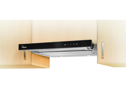 Okap kuchenny AKPO WK-7 Light Glass Touch, 60cm, Czarny/Inox